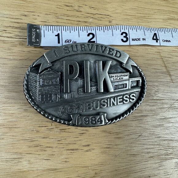 Other - 1984 Vintage PIK I Survived Agribusiness Limited Edition #1408 Belt Buckle